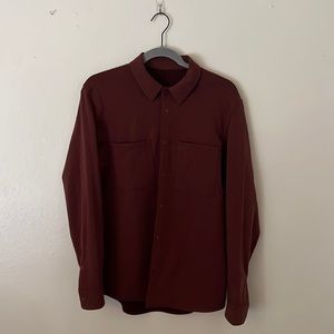 Lululemon Red Button Down